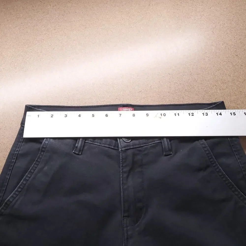 Levi's XX Chino Relaxed Taper Pants Men 29 Black Stretch Minimalist Streetwear